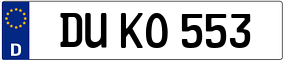 Truck License Plate
